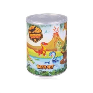 Set regalo Accentra Dinopark barattolo latta Idee regalo prodotti da bagno (ord.min.1.00unità)