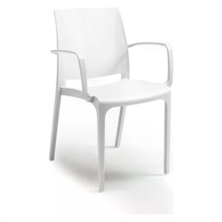 Sedia con braccioli da esterno Sedia con braccioli Bica 301 VOLGA Bianco (ord.min.1.00 unità)
