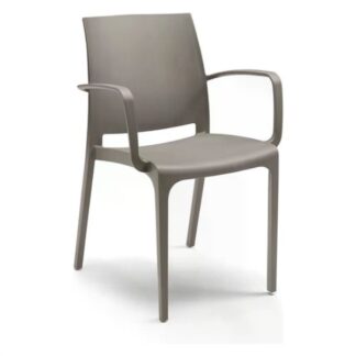 Sedia con braccioli da esterno Sedia con braccioli Bica 301 1 VOLGA Taupe (ord.min.1.00 unità)