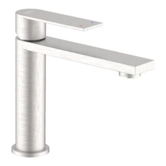 Miscelatore lavabo Miscelatore lavabo Idro Bric SCARUB1500AC SOLAR Spazzolato argento (ord.min.1.00 unità)