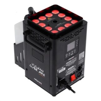 Macchina del fumo Algam Lighting 18700328 VULKAN Cube Mini Black Macchina del fumo (ord.min.1.00unità)