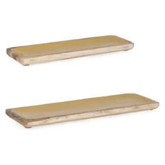 Set vassoi a servire Set vassoi Yes Everyday 0550945 THARA (38x12 e 46x15 cm) Arancio (ord.min.4.00 unità)