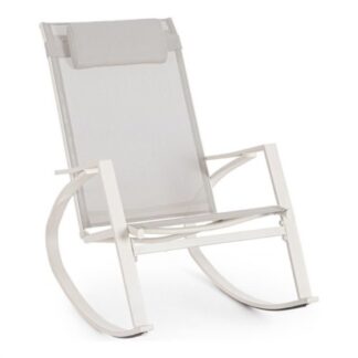 Sedia a dondolo da esterno Sedia a dondolo Yes Everyday 0805786 ERCOLANO Bianco e Grigio (ord.min.1.00 unità)