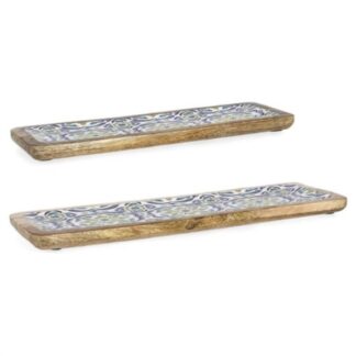 Set vassoi a servire Set vassoi Yes Everyday 0551010 SINTRA (38x12 e 46x15 cm) Maioliche bl (ord.min.4.00 unità)