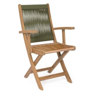 Sedia con braccioli da esterno Sedia con braccioli Yes Everyday 0806992 DANUBIO Olive (ord.min.2.00 unità)