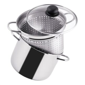 Cuoci pasta Cuoci pasta Metalsomma 656 20 PASTISSIMA coperchio vetro Cromo lucido (ord.min.1.00 unità)