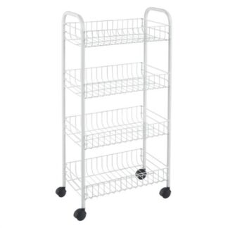 Carrello porta vivande Carrello porta vivande Metaltex 340634 014 PISA Bianco (ord.min.1.00 unità)