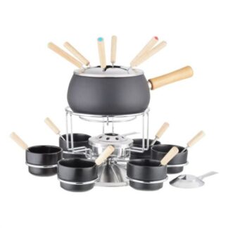Set fonduta Set fonduta Kaufgut 070621 EVA Nero opaco (ord.min.1.00 unità)