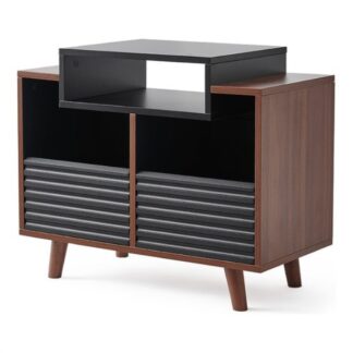 Mobile HI FI Mobile HI FI Norstone NOROSVI80ABSWN OSLO 800 Black e Walnut (ord.min.1.00 unità)