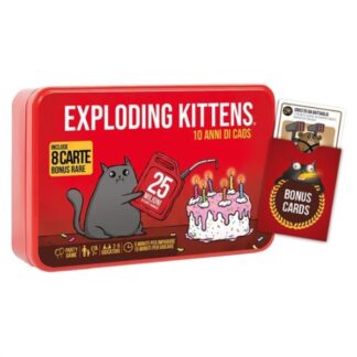 Gioco Asmodee 8873 Exploding Kittens 10 anni di Caos gioco Gioco di società (ord.min.1.00unità)