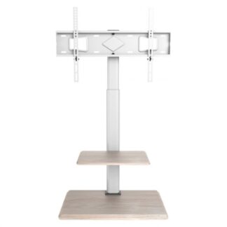 Supporto monitor TV pavimento Supporto monitor TV pavimento Techly ICA TR59 White e Wood (ord.min.1.00 unità)