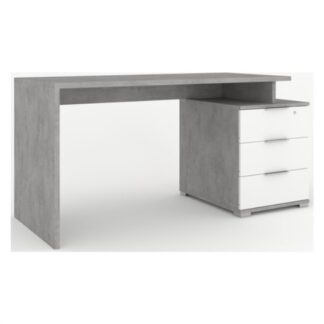 Scrivania Scrivania Sarmog ADB625CEBNIDK DOUBLE Db625k Cemento e Bianco neve (ord.min.1.00 unità)