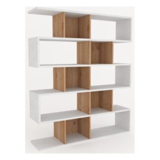 Libreria Libreria Sarmog ADB325BNRCK DOUBLE Db325k Bianco neve e Rovere cadiz (ord.min.1.00 unità)