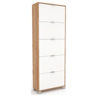 Scarpiera Sarmog A765RCBNI QUADRANTE 30 Paia Rovere cadiz e Bianco nev Scarpiera (ord.min.1.00unità)