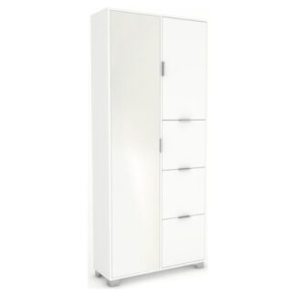 Armadio multiuso Armadio Sarmog A7424BNSPI QUADRANTE 7424 Bianco neve e Specchio (ord.min.1.00 unità)