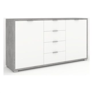 Madia Sarmog ADB879CEBNI DOUBLE Db879 Cemento e Bianco neve Madia (ord.min.1.00unità)