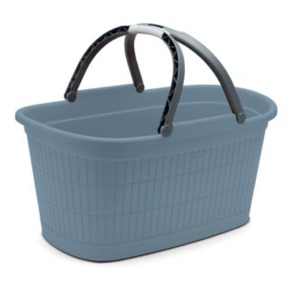 Cesta multiuso Cesta Stefanplast 91203 DOMUS HOME COLLECTION con manici Smoky blue (ord.min.1.00 unità)