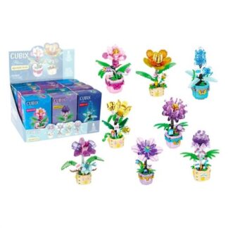 Costruzioni Costruzioni Globo 43224 CUBIX Fiore trasparente con vaso Assortito (ord.min.24.00 unità)