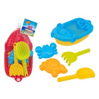 Set sabbia Set gioco sabbia Globo 42784 ESTATOYS Barchetta con paletta e accessor (ord.min.1.00 unità)