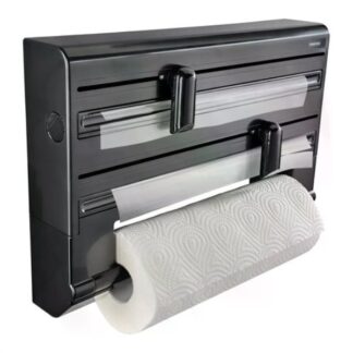 Porta rotolo cucina Porta rotolo Leifheit 25794 Parat triplo Black diamond (ord.min.1.00 unità)