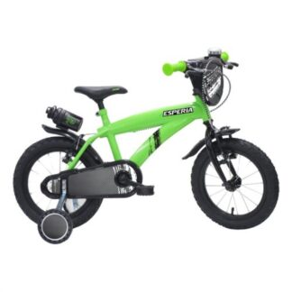 Bicicletta Esperia 23571E BIMBO FLASH con rotelle e accessori Verde Bicicletta (ord.min.1.00unità)