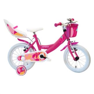 Bicicletta Bicicletta Esperia 25149E BIMBA STARLET con rotelle e accessori Fucsia (ord.min.1.00 unità)