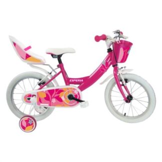 Bicicletta Esperia 25147E BIMBA STARLET con rotelle e accessori Fucsia Bicicletta (ord.min.1.00unità)
