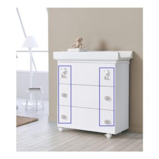 Kit pomoli bagnetto Kit pomoli bagnetto Pali KITORS ORSETTO con sagome decoro applicabili (ord.min.1.00 unità)