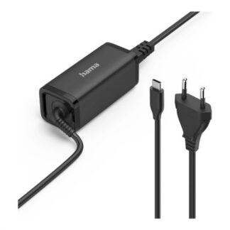 Alimentatore notebook Alimentatore Hama 00200023 65W GaN Power Delivery Black (ord.min.1.00 unità)