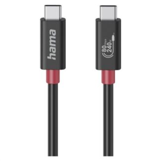 Cavo USB C Cavo USB C Hama 00200799 240W USB4 Gen4 Black (ord.min.1.00 unità)