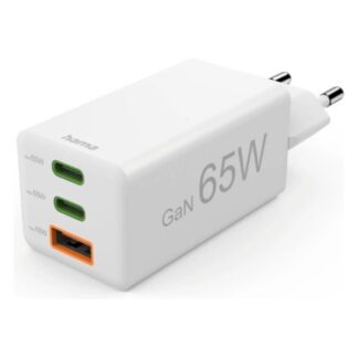 Caricabatterie USB Caricabatterie Hama 00201996 65W GaN White (ord.min.1.00 unità)