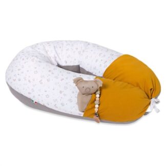 Cuscino allattamento Cuscino allattamento con tasche Baby Idea DOSE DODO Senape (ord.min.1.00 unità)