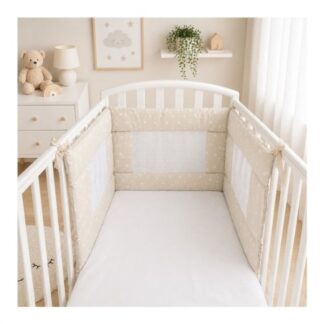 Paracolpi lettino Baby Idea AIRSB 3D AIR MESH Stella beige Paracolpi lettino (ord.min.1.00unità)