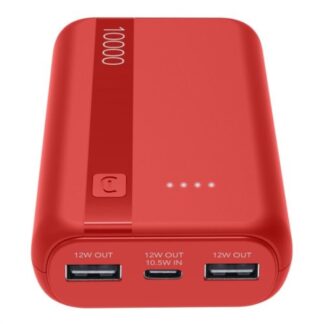 Power bank Power bank Cellular Line PBENTRYCOL10000R ESSENTIAL Red (ord.min.1.00 unità)