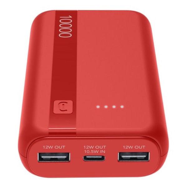 Power bank Power bank Cellular Line PBENTRYCOL10000R ESSENTIAL Red (ord.min.1.00 unità)