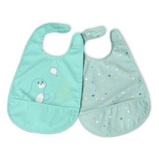 Set bavaglini Set bavaglini Chicco 00016301250000 con tasca briciole Azzurro (ord.min.1.00 unità)