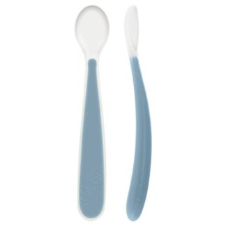 Set posate infanzia Set cucchiai morbidi bimbi Chicco 00068282600000 Azzurro (ord.min.1.00 unità)
