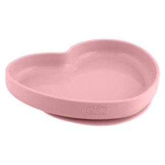 Piatto fondo bimbo Piatto fondo bimbo Chicco 00010217160000 cuore base ventosa Rosa (ord.min.1.00 unità)