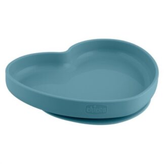 Piatto fondo bimbo Piatto fondo bimbo Chicco 00010217260000 cuore base ventosa Azzurro (ord.min.1.00 unità)