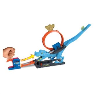 Playset pista Playset Sfreccia sul T-Rex Mattel HKX42 HOT WHEELS CITY (ord.min.1.00 unità)