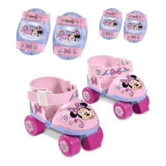Pattini Pattini Mondo Gioco G040077 DISNEY MINNIE Baby + protezioni Rosa e Lil (ord.min.1.00 unità)