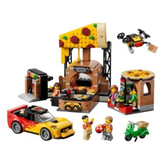 Costruzioni LEGO 60496 CITY Centro di consegna pizze con veicoli Costruzioni (ord.min.1.00unità)