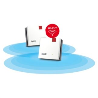 Set mesh Wi Fi Set mesh Fritz! 20003128 MESH SET 1700 2 Pack White e Red (ord.min.1.00 unità)