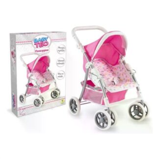 Passeggino giocattolo Passeggino giocattolo Teorema 74336 BABY TEO schienale regolabile Rosa (ord.min.1.00 unità)