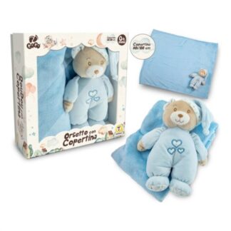 Peluche Peluche Teorema 39600 GOGO Il mio primo Orsetto con copertina Azzurro (ord.min.1.00 unità)