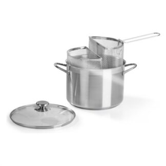Cuoci pasta Cuoci pasta Barazzoni 421049524 2 cestelli microforati Cromo spazzolat (ord.min.1.00 unità)