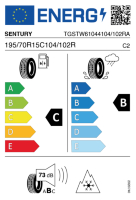 Pneumatici Furgone o Autocarro Pneumatici 4 stagioni SENTURY S-VAN2 195/70 R15 104/102R - immagine 2