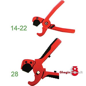 TAGLIATUBI PER MATERIE PLASTICHE TIPO A PINZA 1052C 28 TAGLIATUBIx MAT.PLAST. plastic material pipe cutters Prod. SCU