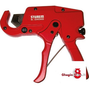 TAGLIATUBI PER MATERIE PLASTICHE TIPO A PISTOLA,PER USO PROFESSIONALE 1052GR TAGLIATUBIx MAT.PLAST. plastic material pipe cutters Orig. Sturem