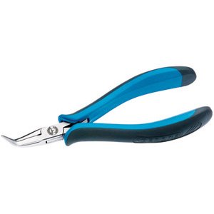 PINZE PER ELETTRONICA E MECCANICA FINE BECCHI MEZZOTONDI,SOTTILI,ZIGRINATI,PIEGATI 106GR PINZE PER ELETTRONICA pliers for electronics and fine mechanics Orig. Gedore